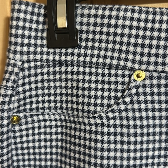 Michael Kors Skinny Leg Pull-On Pants Black/White Pattern - Picture 2 of 6